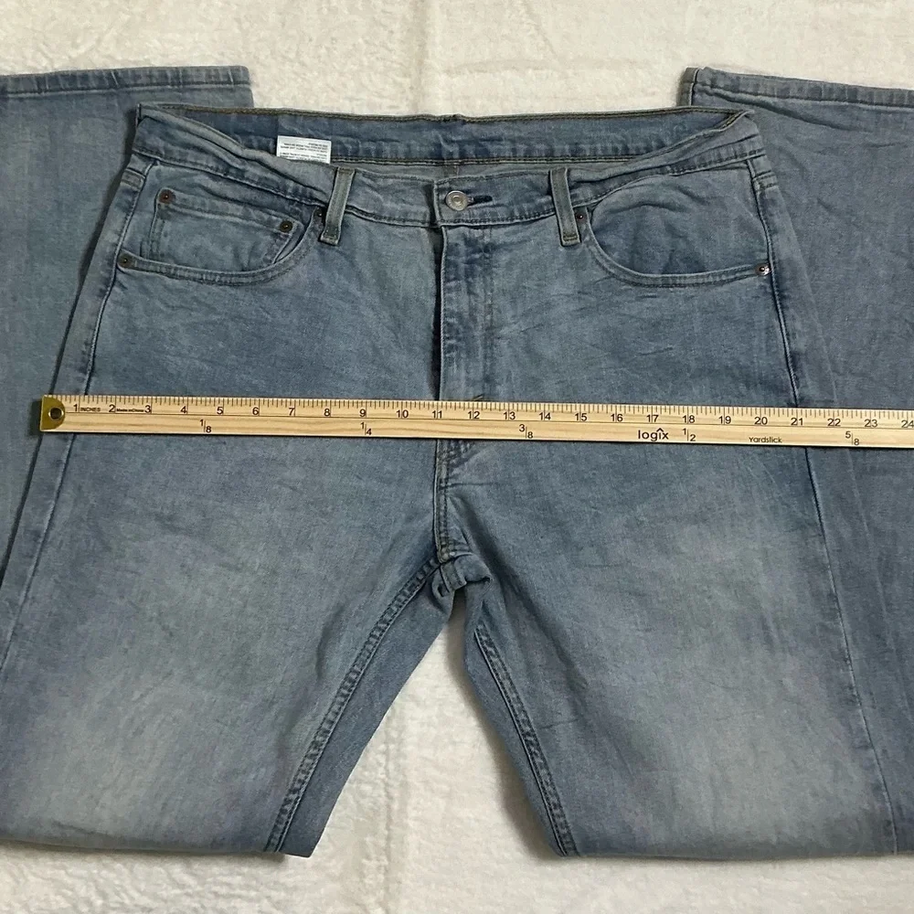 Levi's Blue Flare Wide Leg Jeans - Picture 7 of 7